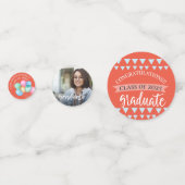 お祝いクラス2023卒業パーティーテーブル コンフェッティ (正面)