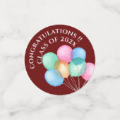 お祝いクラス2023卒業パーティーテーブルC コンフェッティ (スモール正面)