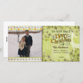 お祝いクリスマスホリデーフォトカード シーズンカード (正面/裏面)