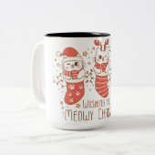 お祝いクリスマス ツートーンマグカップ (正面左)