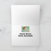 お祝いグッド・ニュースのまわりに カード (内部)