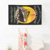 お祝いグラードクラス退職2024クルーズ船 横断幕 (インサイチュ)