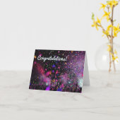 お祝いグリーティングカード カード (黄色い花)