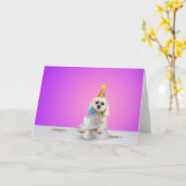 お祝いグリーティングカード - 中身が白 5x7 カード (黄色い花)