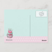 お祝いケーキはがき ポストカード (裏面)