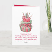 お祝いケーキクリスマスカード シーズンカード (裏面)