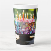 お祝いケーキ カフェラテマグ (正面)