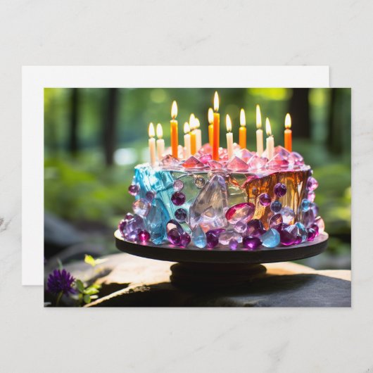 お祝いケーキ シーズンカード (正面/裏面)