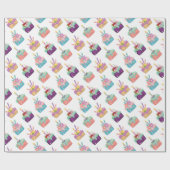 お祝いケーキ ラッピングペーパー (フラット)