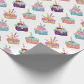 お祝いケーキ ラッピングペーパー (角)