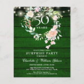 お祝いサプライズパーティー 50周年 ラスティック (正面)