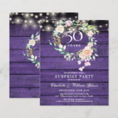 お祝いサプライズパーティー 50周年 ラスティック (正面/裏面)