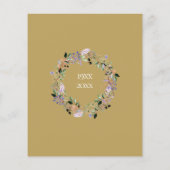 お祝いサプライズパーティー 50周年 誕生日招待状 (裏面)