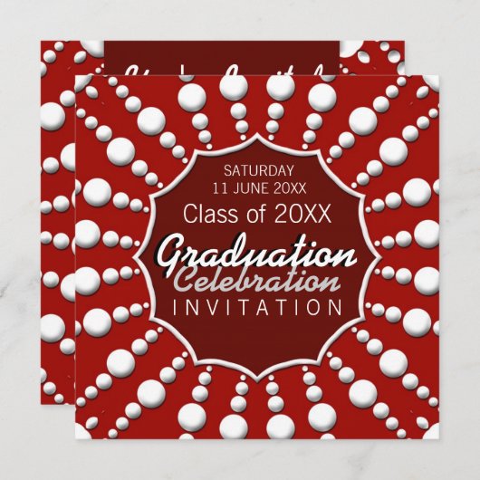 お祝いサークル卒業招待状 招待状 (正面/裏面)