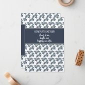 お祝いシャワ結婚ーまたはカードブルータン ノートカード (正面/裏面インサイチュ)