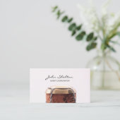 お祝いシャンパンボトル 名刺 (スタンド正面)