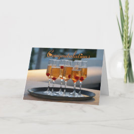 お祝いシャンペンは最近結婚します カード