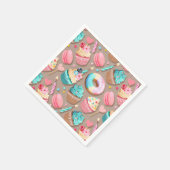 お祝いスイートデザート スタンダードカクテルナプキン (角)