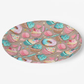 お祝いスイートデザート ペーパープレート (アングル)