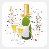 お祝いスクエアステッカー スクエアシール (正面)