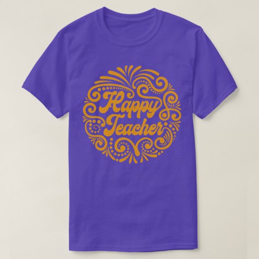 お祝いスタイルハッピー先生 Tシャツ (デザイン正面)