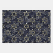 お祝いスターオブデイヴィッドラッピング紙 ラッピングペーパーシート (正面3)