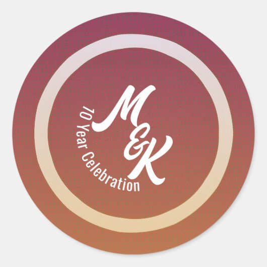 お祝いステッパーソナライズされたカーの作成 ラウンドシール (正面)