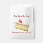 お祝いスポンジケーキ – Tres Lechesカスタム文字 フェイバーバッグ (正面)