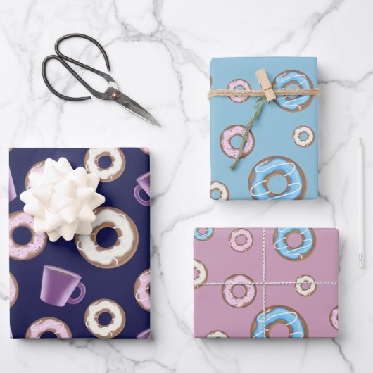 お祝いセットマグコーヒースイートドーナツ ラッピングペーパーシート (正面)