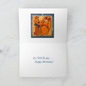 お祝いタイムハッピーキャット誕生日2 カード (内部)