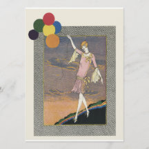 お祝いデコフラッパパーティの招待状