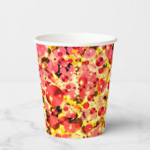 お祝いドット13 – ピンクレモネード紙パーティーカップ 紙コップ (裏面)