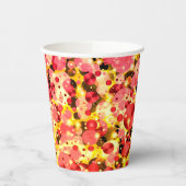 お祝いドット13 – ピンクレモネード紙パーティーカップ 紙コップ (左)