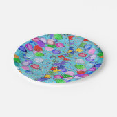 お祝いバルーンとバナー ペーパープレート (アングル)