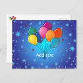 お祝いバルーンテンプレート ポストカード (正面/裏面)