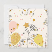 お祝いバルーン招待状 招待状 (裏面)