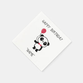 お祝いパンダベア紙ナプキンス スタンダードカクテルナプキン