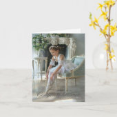 お祝いパーソナライズされたカード – バレリーナ カード (黄色い花)