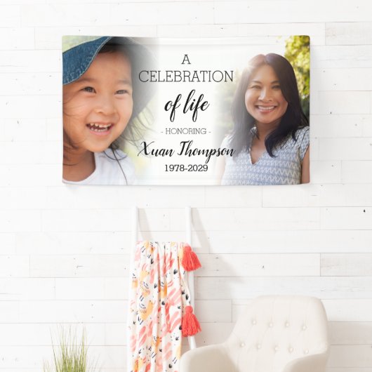 お祝いパーソナライズされた記念写真 横断幕 (インサイチュ)