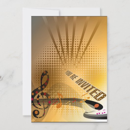 お祝いパーティーの招待状 招待状 (正面)