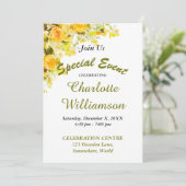 お祝いパーティーイベント招待 招待状 (スタンド正面)