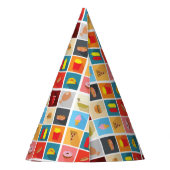 お祝いパーティーファーストフードのお気に入り パーティーハット (裏面)