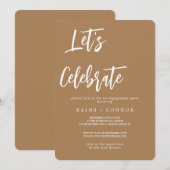 お祝いパーティー招待状の編集可能なテンプレート 招待状 (正面/裏面)