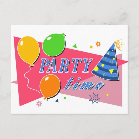 お祝いパーティー シーズンポストカード (正面)