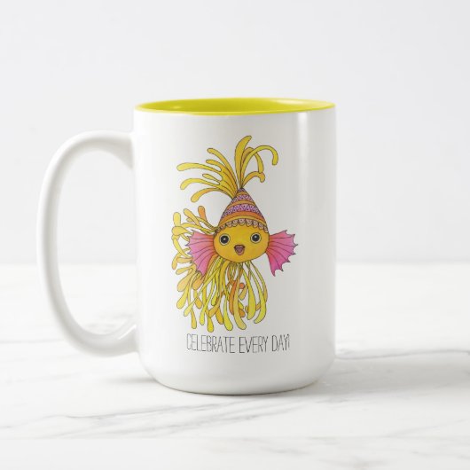 お祝いフィッシュマグ ツートーンマグカップ (左)