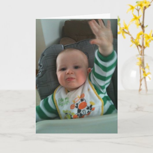 お祝いブラボー カード (黄色い花)