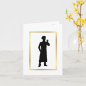 お祝いベイカーまたはシェフのグリーティングカード カード (黄色い花)