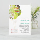 お祝いベイビーまたはメールのブライダルシャワー 招待状 (スタンド正面)