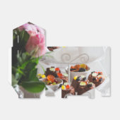 お祝いペストリーとクッキーの好意ギフトボックス フェイバーボックス (折り畳みなし)