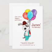 お祝いポップ招待状 招待状 (正面/裏面)